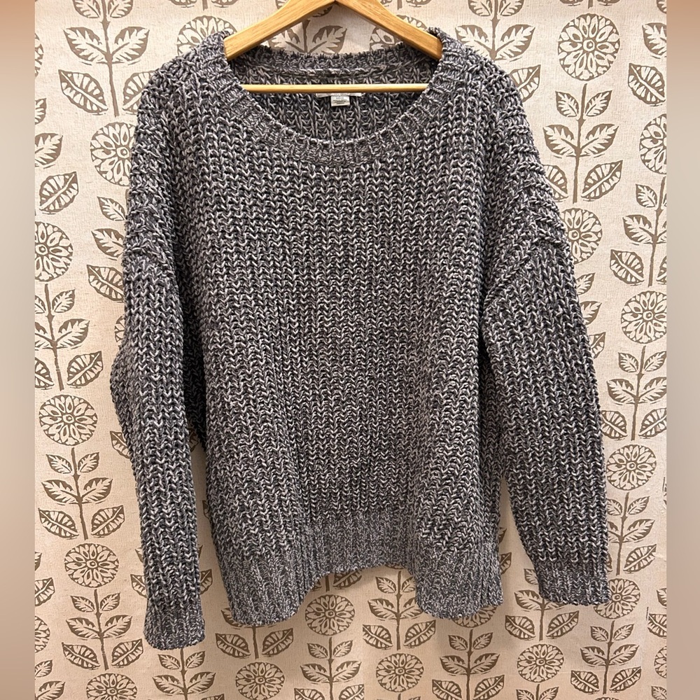 American Eagle Outfitters Charcoal Knit Sweater